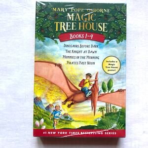 Magic Tree House Books 1-4 Box Set with Poster by Mary Pope Osborne SEALED